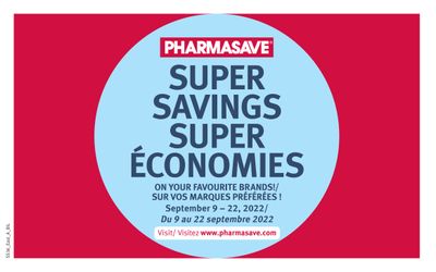 Pharmasave (NB) Super Savings Flyer September 9 to 22