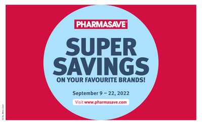 Pharmasave (West) Super Savings Flyer September 9 to 22