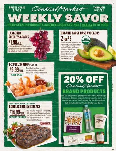 Central Market (TX) Weekly Ad Flyer Specials September 7 to September 13, 2022
