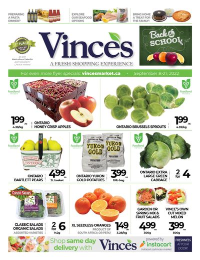 Vince's Market Flyer September 8 to 21