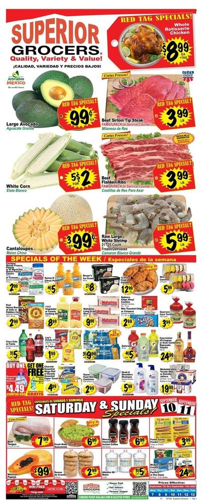 Superior Grocers (CA) Weekly Ad Flyer Specials September 7 to September 13, 2022