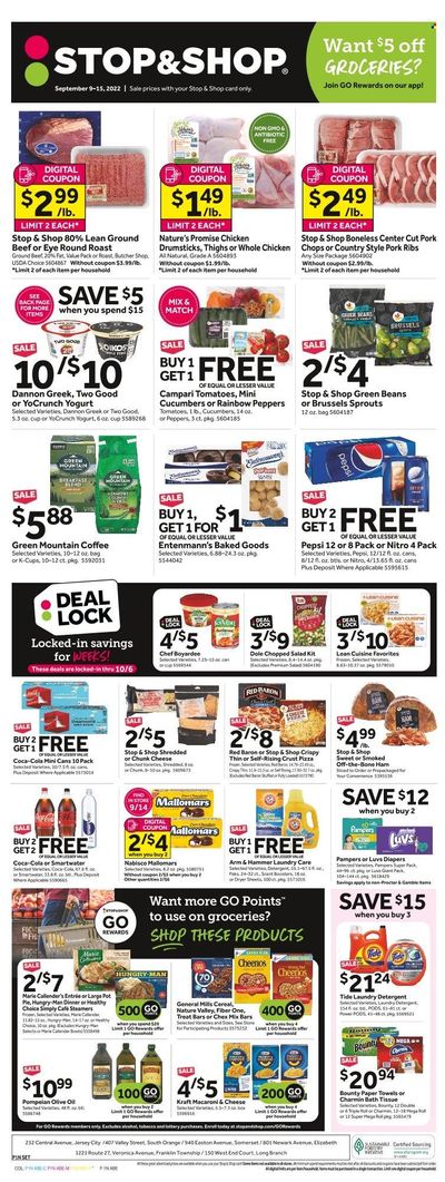 Stop & Shop (NJ) Weekly Ad Flyer Specials September 9 to September 15, 2022