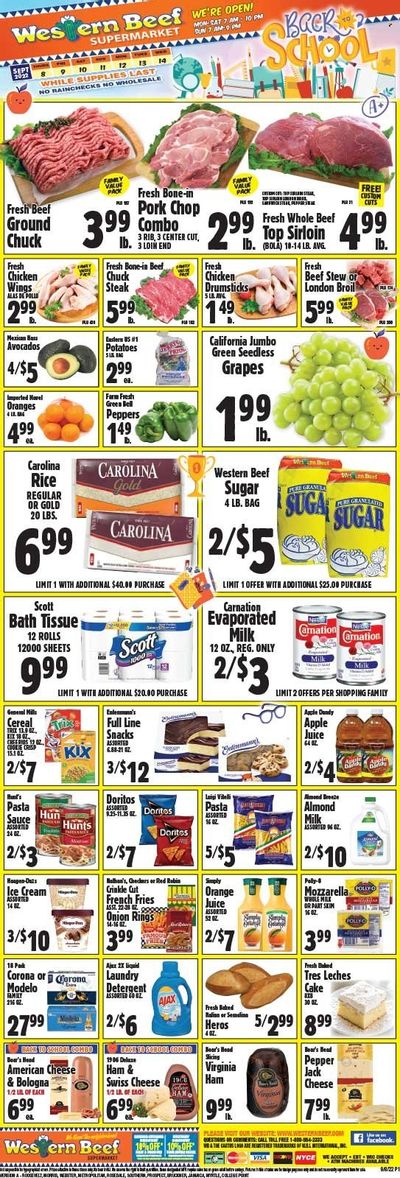 Western Beef (FL, NY) Weekly Ad Flyer Specials September 8 to September 14, 2022