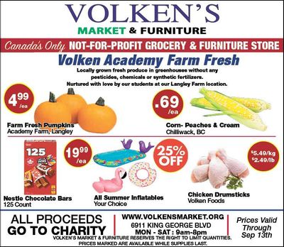 Volken's Market & Furniture Flyer September 7 to 13