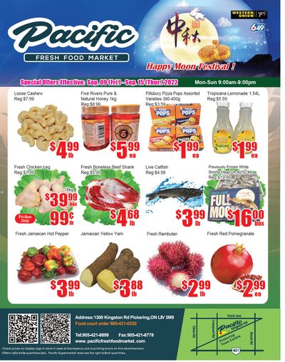 Pacific Fresh Food Market (Pickering) Flyer September 9 to 15