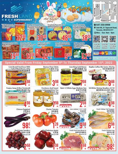 FreshLand Supermarket Flyer September 9 to 15