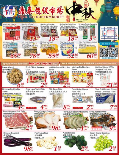 Tone Tai Supermarket Flyer September 9 to 15