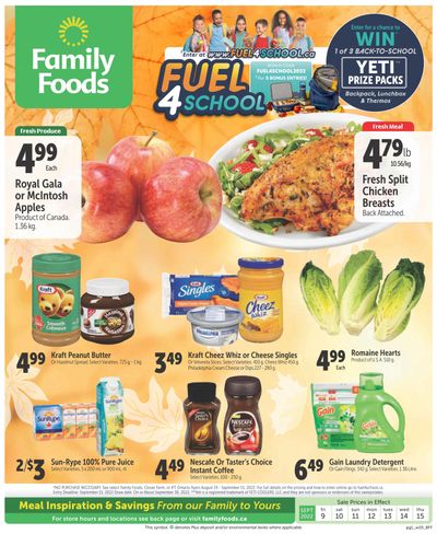 Family Foods Flyer September 9 to 15