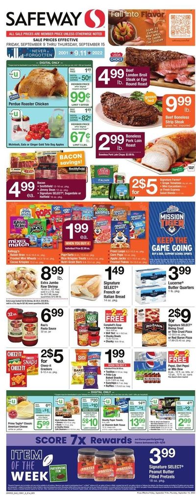 Safeway (MD, VA) Weekly Ad Flyer Specials September 9 to September 15, 2022