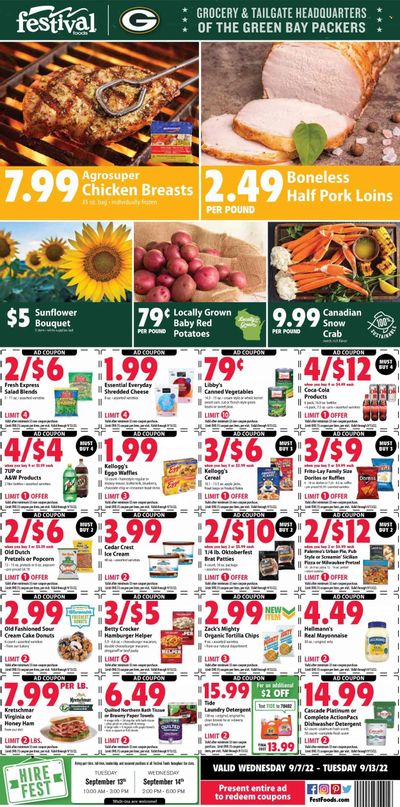 Festival Foods (WI) Weekly Ad Flyer Specials September 7 to September 13, 2022