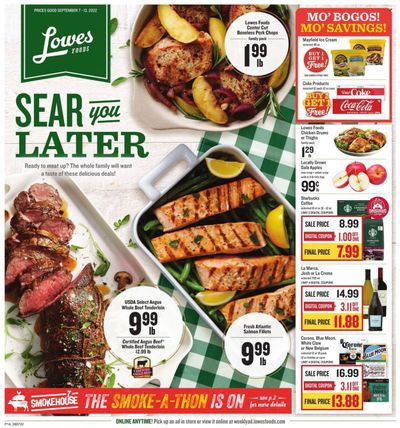 Lowes Foods (NC, SC) Weekly Ad Flyer Specials September 7 to September 13, 2022