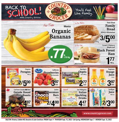 Country Grocer Flyer September 9 to 15