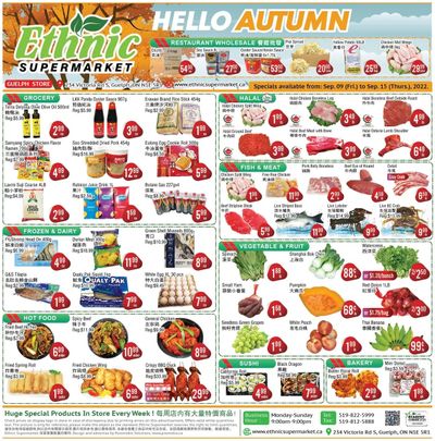 Ethnic Supermarket (Guelph) Flyer September 9 to 15