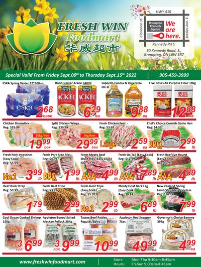 Fresh Win Foodmart Flyer September 9 to 15