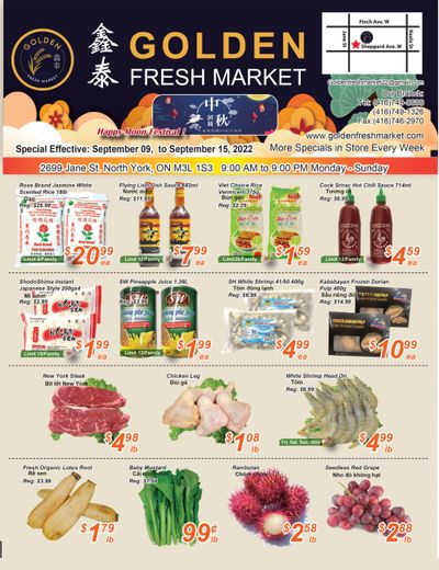 Golden Fresh Market Flyer September 9 to 15