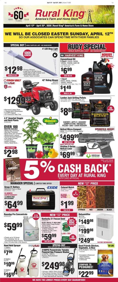 Rural King Weekly Ad & Flyer April 13 to 25
