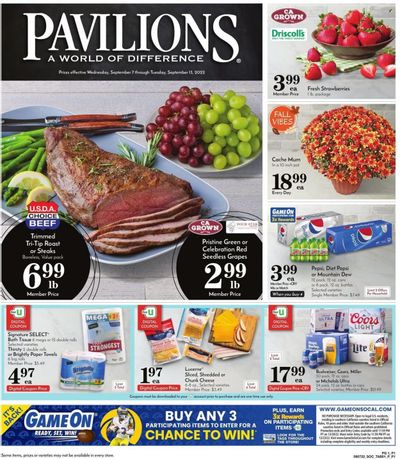 Pavilions (CA) Weekly Ad Flyer Specials September 7 to September 13, 2022