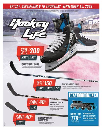 Pro Hockey Life Flyer September 9 to 15