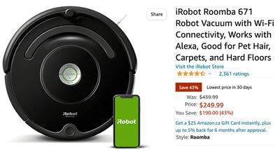 Amazon Canada Deals: Save 43% on Robot Vacuum with Wi-Fi + 50% on Mechanical Gaming Keyboard + 43% on Dash Cam with Coupon + More Offers