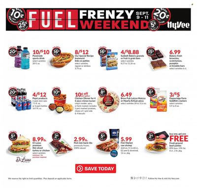 Hy-Vee (IA, IL, MN, MO, SD) Weekly Ad Flyer Specials September 9 to September 11, 2022