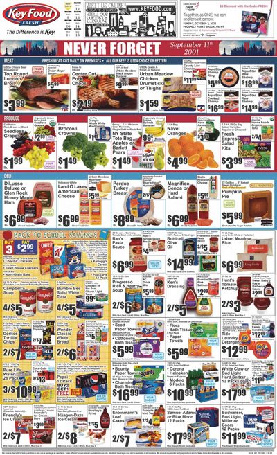 Key Food (NY) Weekly Ad Flyer Specials September 9 to September 15, 2022