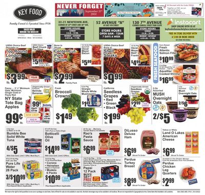 Key Food (NY) Weekly Ad Flyer Specials September 9 to September 15, 2022