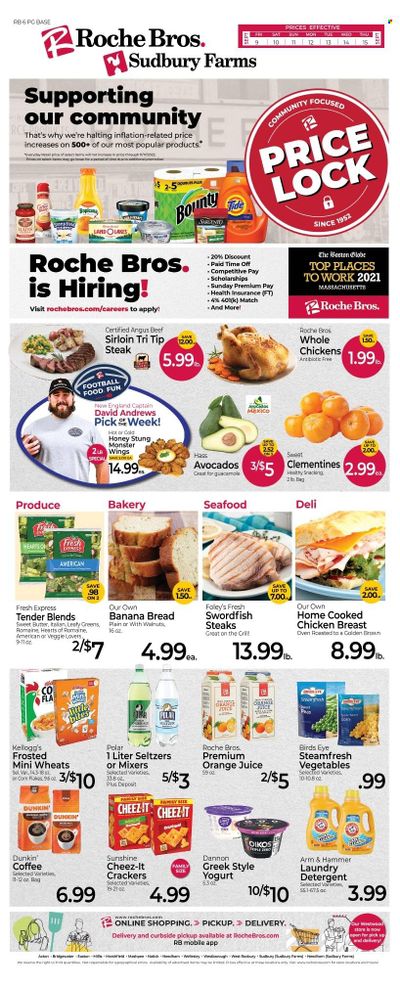 Roche Bros. (MA) Weekly Ad Flyer Specials September 9 to September 15, 2022