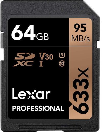 Lexar Professional 633x 64GB SDXC UHS-I Card w/Image Rescue 5 Software On Sale for $ 21.85 at Amazon Canada