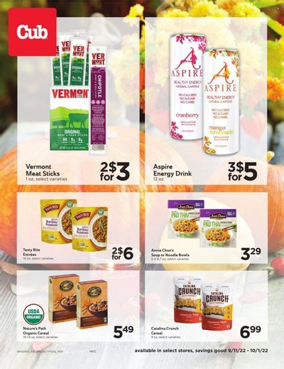 Cub Foods (MN) Weekly Ad Flyer Specials September 11 to October 1, 2022