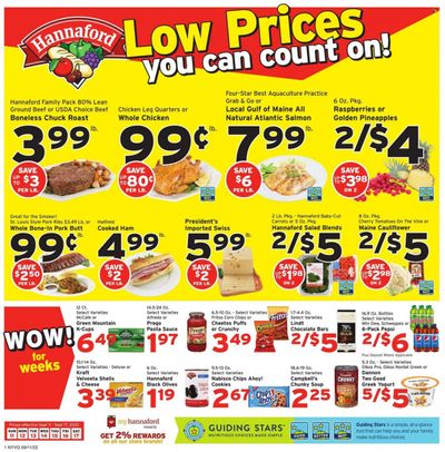Hannaford (NY) Weekly Ad Flyer Specials September 11 to September 17, 2022
