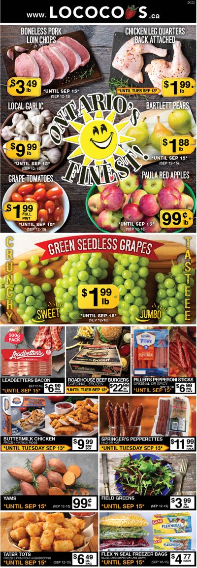 Lococo's Flyer September 12 to 15