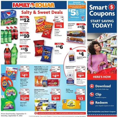 Family Dollar Weekly Ad Flyer Specials September 11 to September 17, 2022