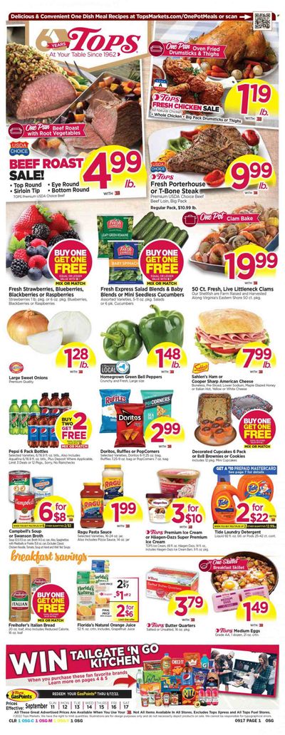 Tops Weekly Ad Flyer Specials September 11 to September 17, 2022