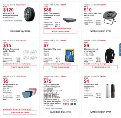 Costco Canada Coupons/Flyers Deals at All Costco Wholesale Warehouses in Canada, Until September 25