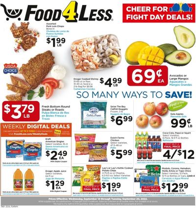 Food 4 Less (IL) Weekly Ad Flyer Specials September 14 to September 20, 2022