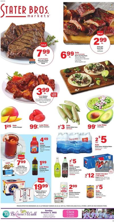 Stater Bros. (CA) Weekly Ad Flyer Specials September 14 to September 20, 2022