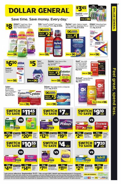 Dollar General Weekly Ad Flyer Specials September 11 to September 17, 2022