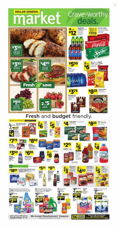 Dollar General (CA) Weekly Ad Flyer Specials September 11 to September 17, 2022