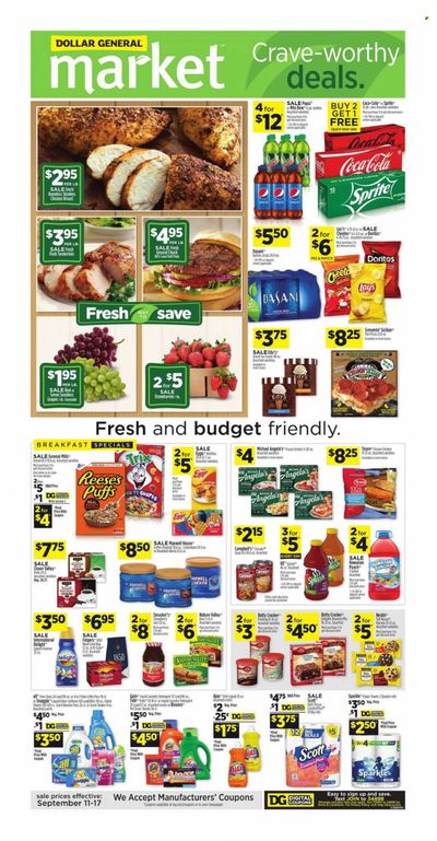 Dollar General (AL, GA, KY, LA, TN) Weekly Ad Flyer Specials September 11 to September 17, 2022