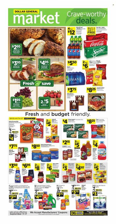 Dollar General (IN, OH) Weekly Ad Flyer Specials September 11 to September 17, 2022