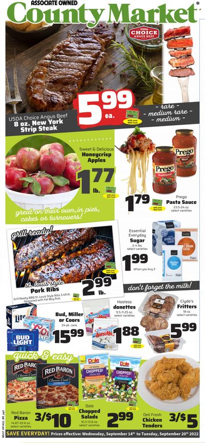 County Market (IL, IN, MO) Weekly Ad Flyer Specials September 14 to September 20, 2022