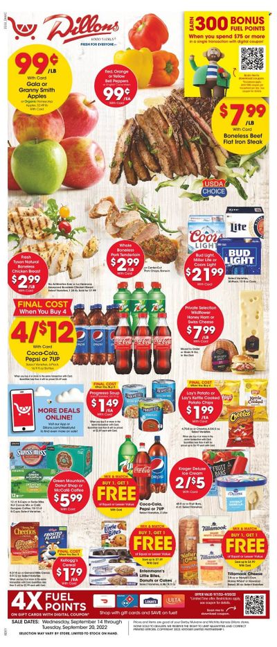 Dillons (KS) Weekly Ad Flyer Specials September 14 to September 20, 2022