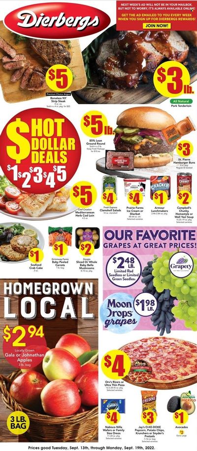 Dierbergs (IL, MO) Weekly Ad Flyer Specials September 13 to September 19, 2022