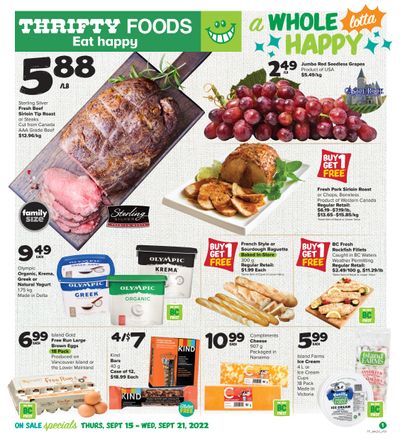 Thrifty Foods Flyer September 15 to 21
