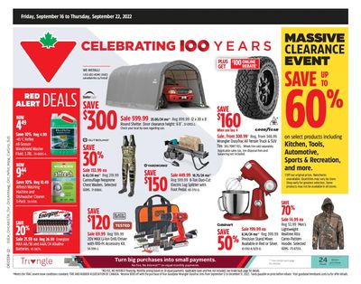 Canadian Tire (ON) Flyer September 16 to 22
