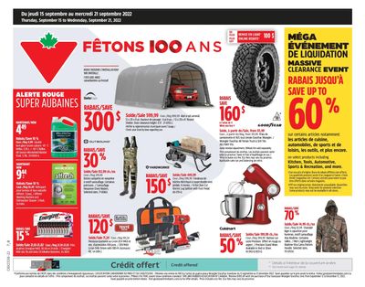 Canadian Tire (QC) Flyer September 15 to 21 Canadian Tire (QC) Flyer September 15 to 21