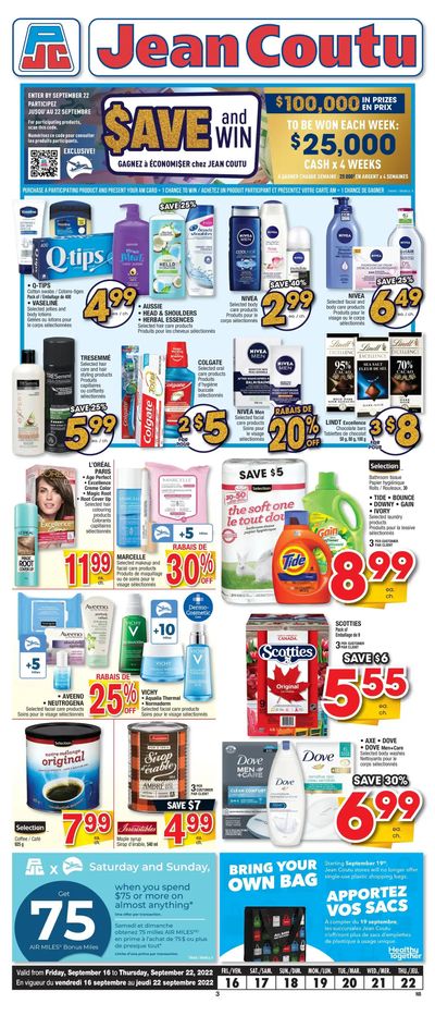 Jean Coutu (NB) Flyer September 16 to 22