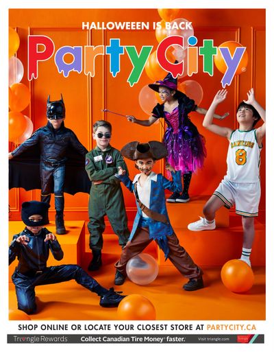 Party City Halloween is Back Flyer September 16 to October 31