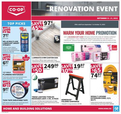 Co-op (West) Home Centre Flyer September 15 to 21