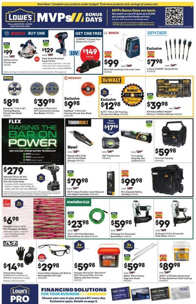 Lowe's Weekly Ad Flyer Specials September 12 to September 23, 2022
